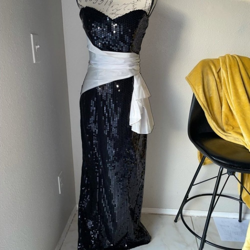 Beautiful Black Sequin Gown